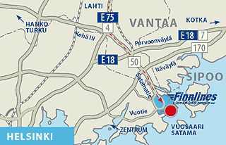 Anfahrtskizze Hafen Vouusari